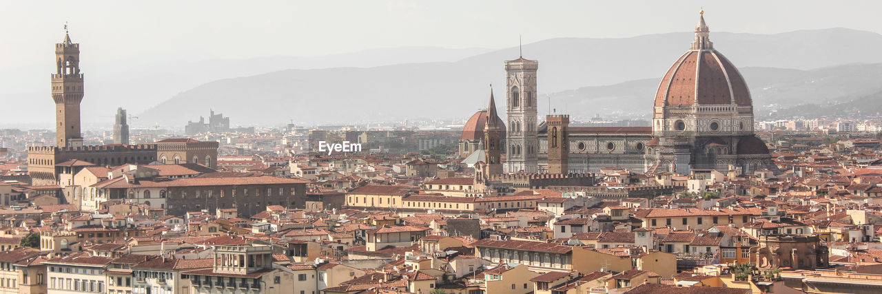 Aerial view of buildings in city