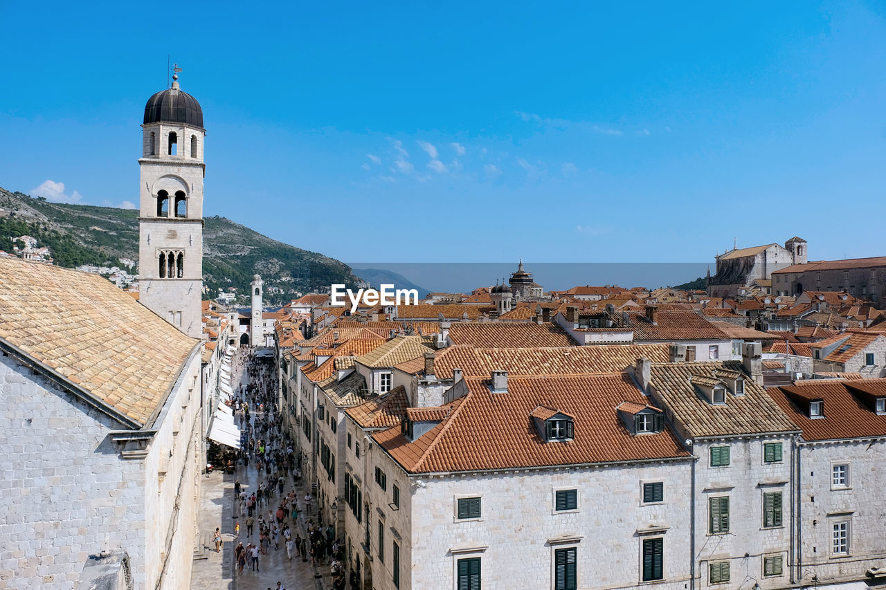 Dubrovnik old town. the walls of dubrovnik. unesco world heritage site.