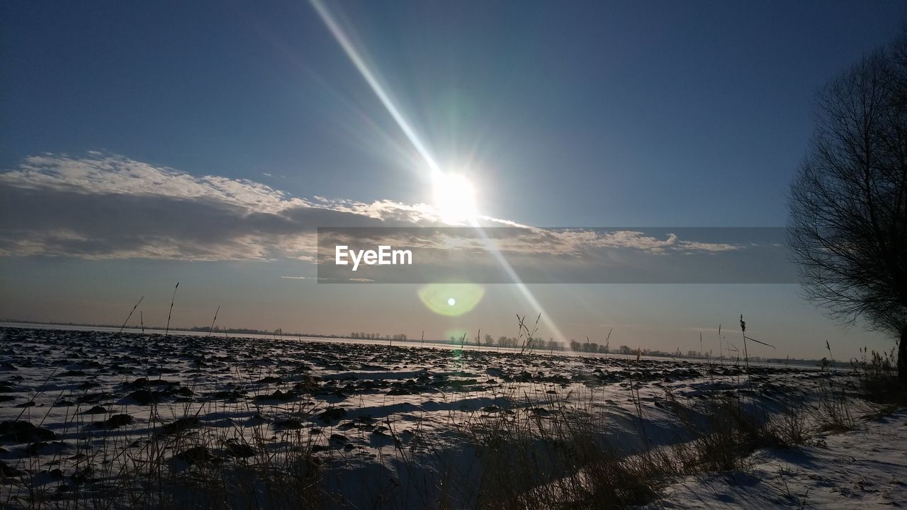 Scenic view of sunset against sky