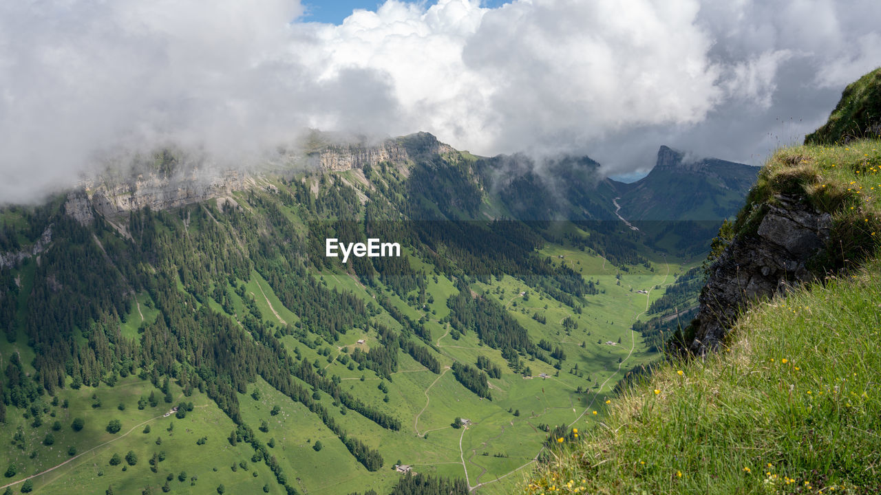 Clouds over the mountains