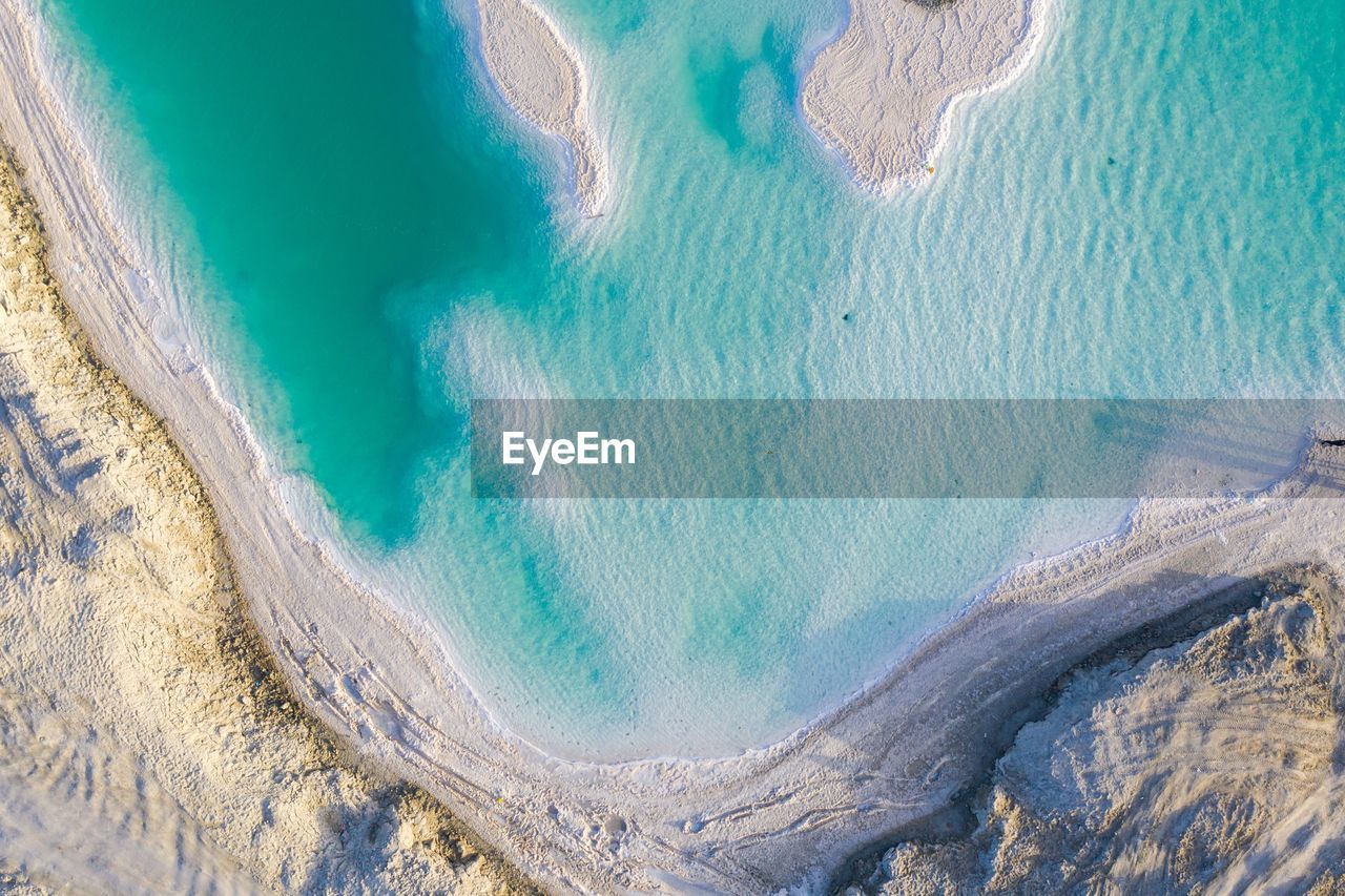 HIGH ANGLE VIEW OF BEACH