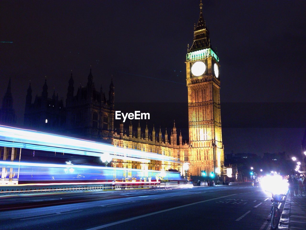 View of big ben at night