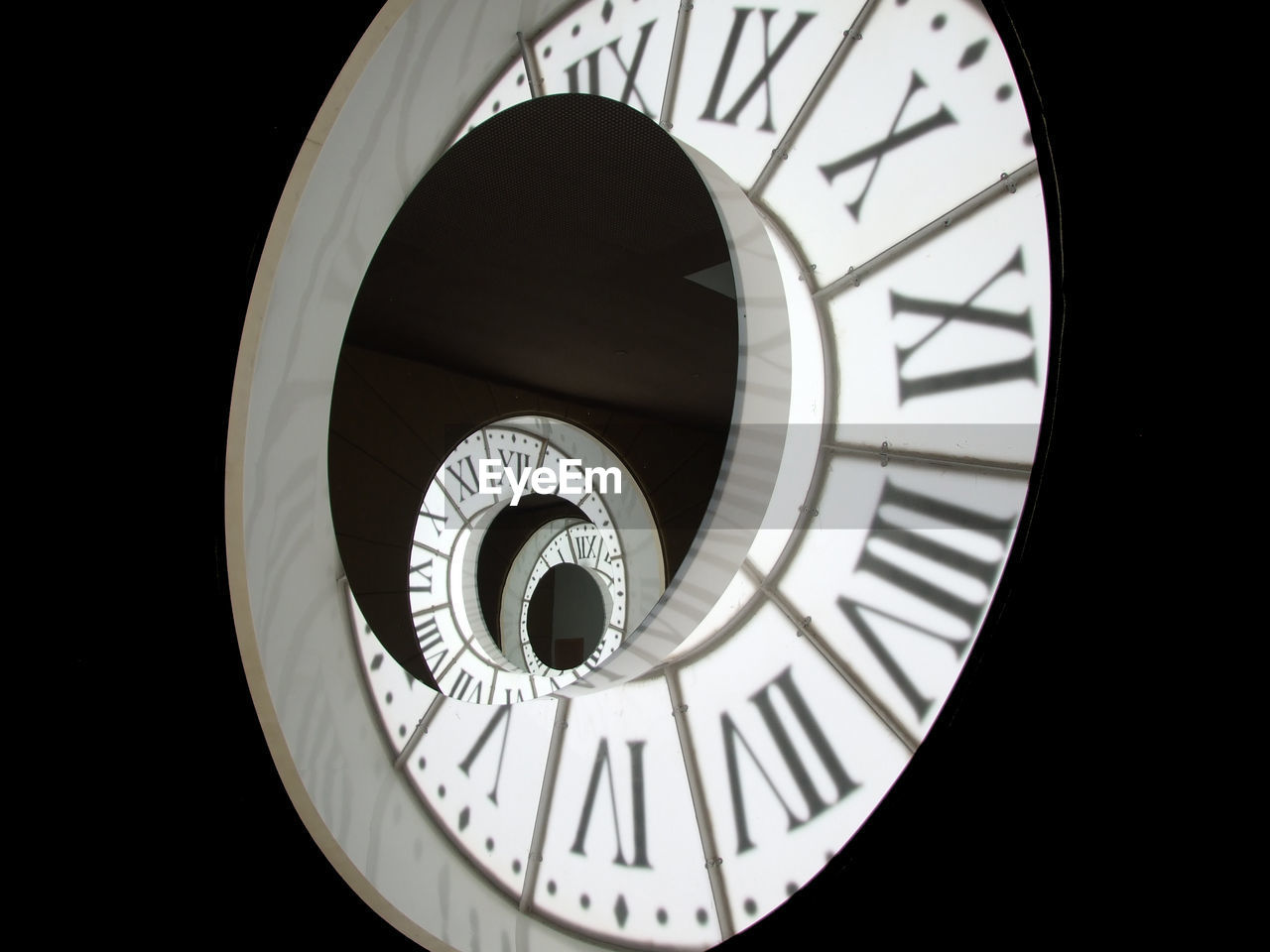 Close-up of illuminated clock