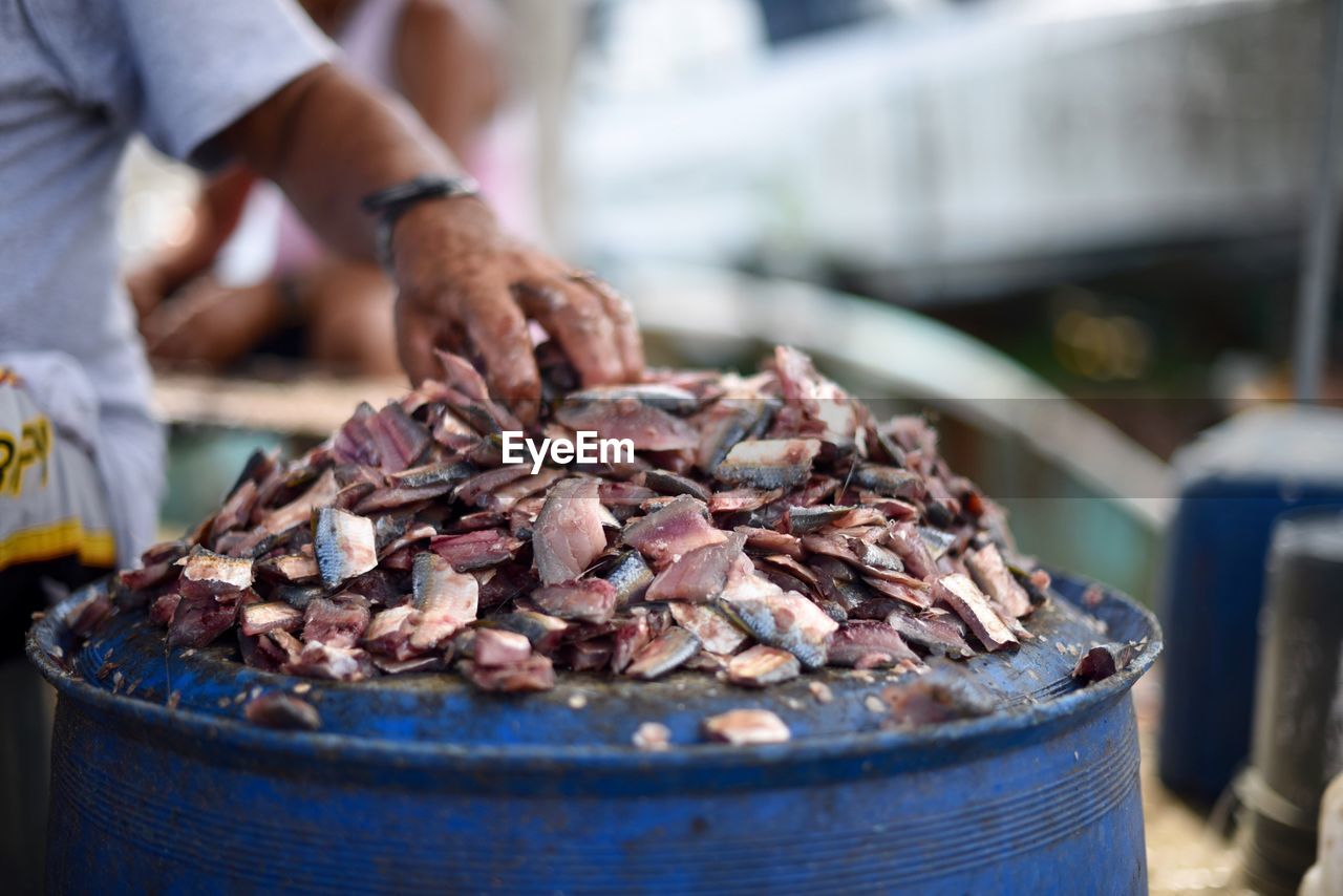 Close-up of fish for sale