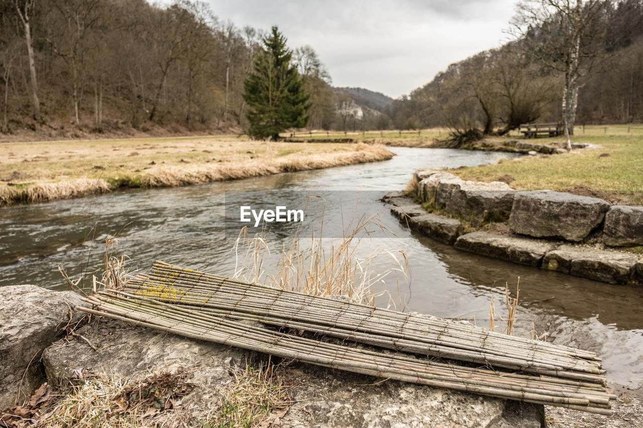 Scenic view of river against sky