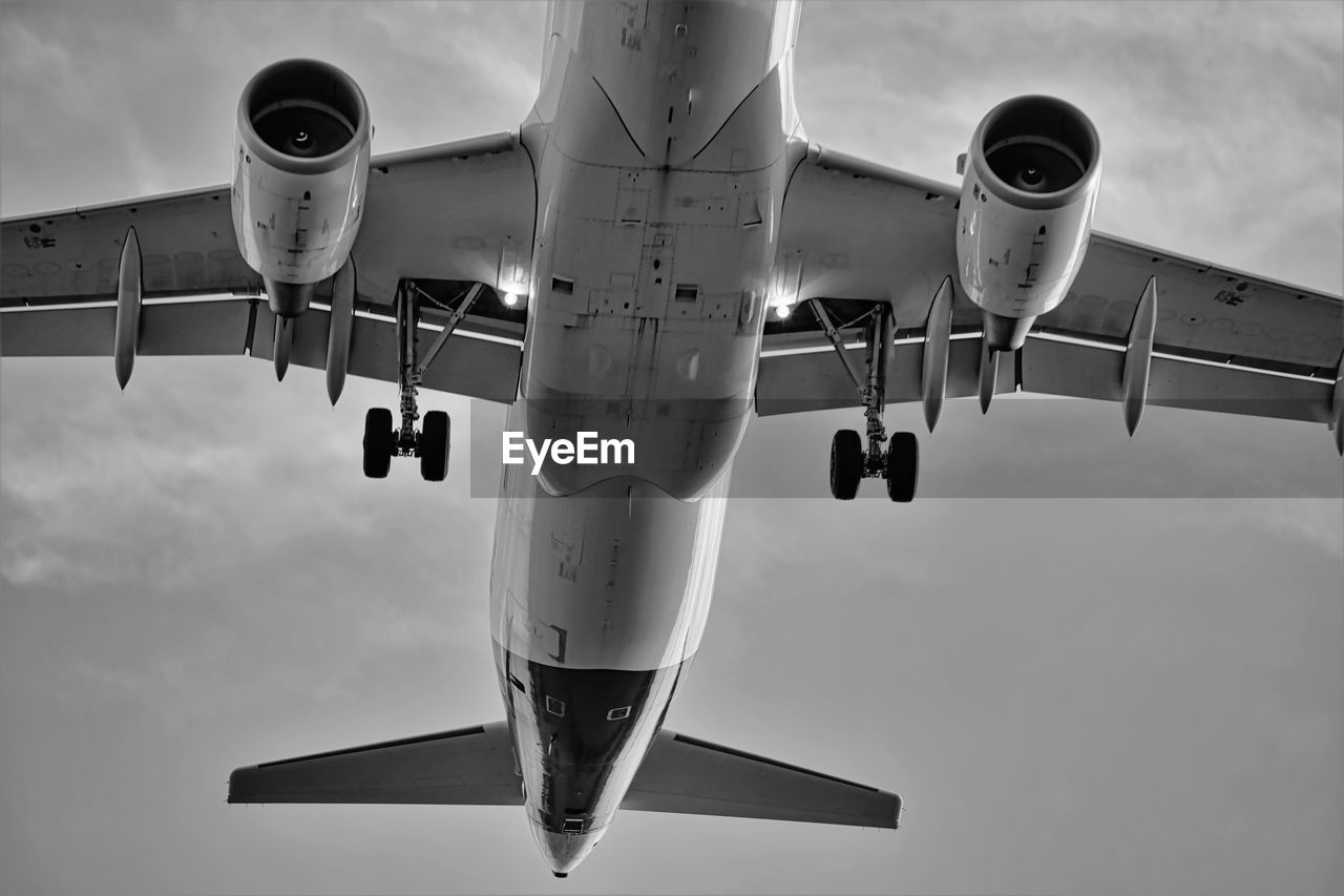 Low angle view of airplane