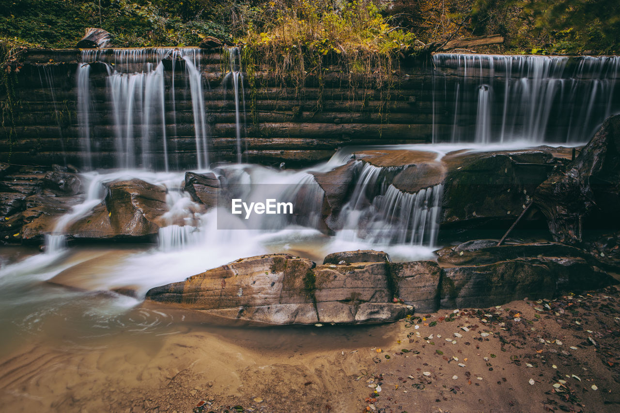 View of waterfall