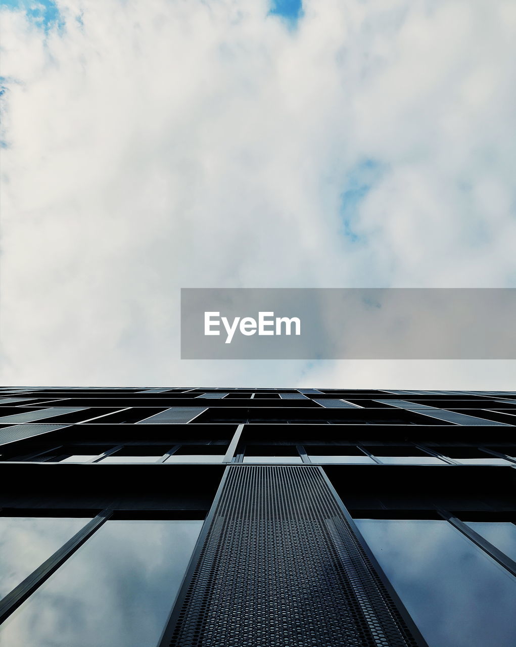 low angle view of modern building against sky