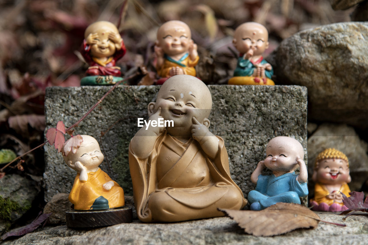 Dolls of child buddhism samhha