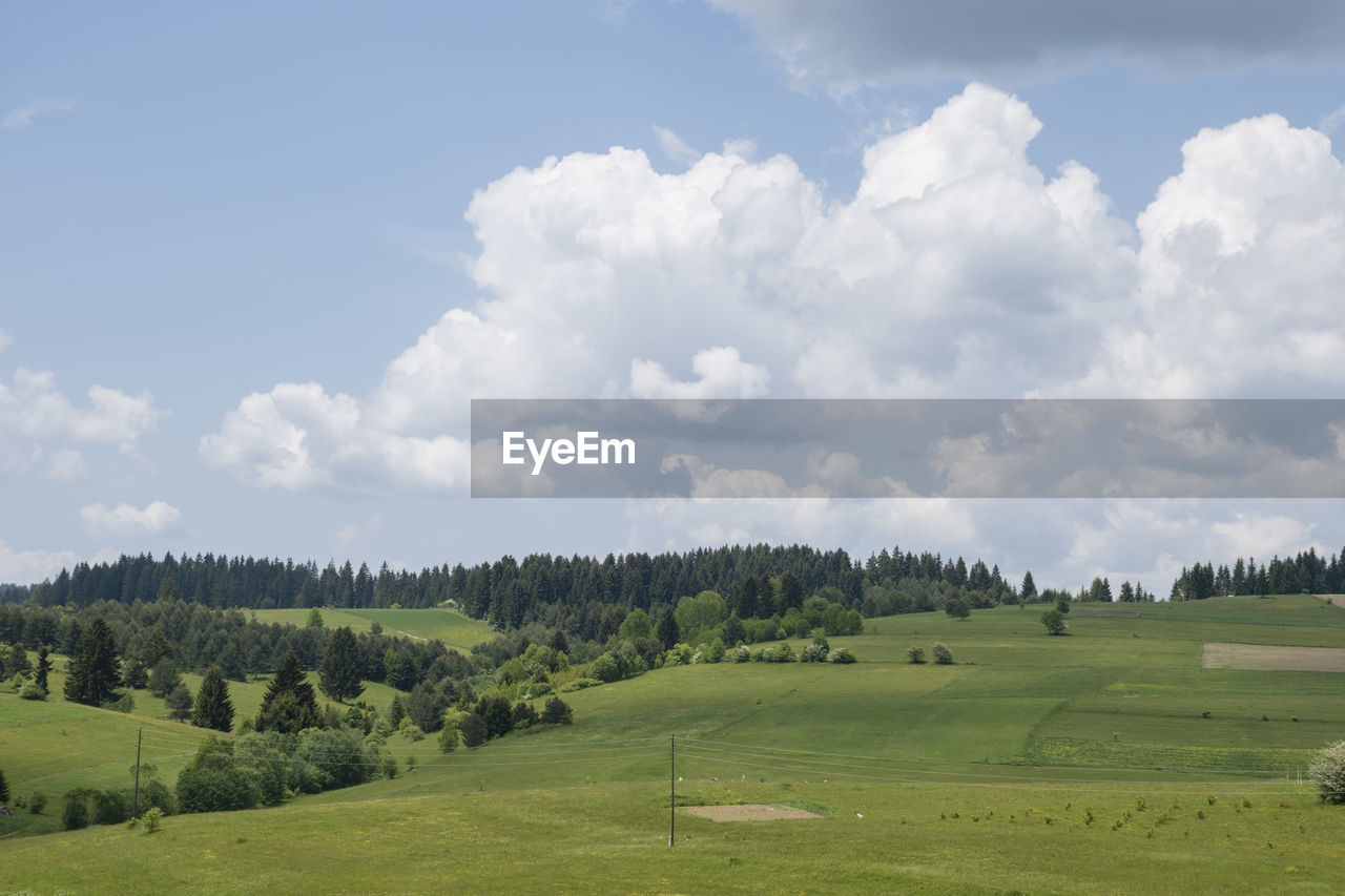 Panoramic view of landscape against sky