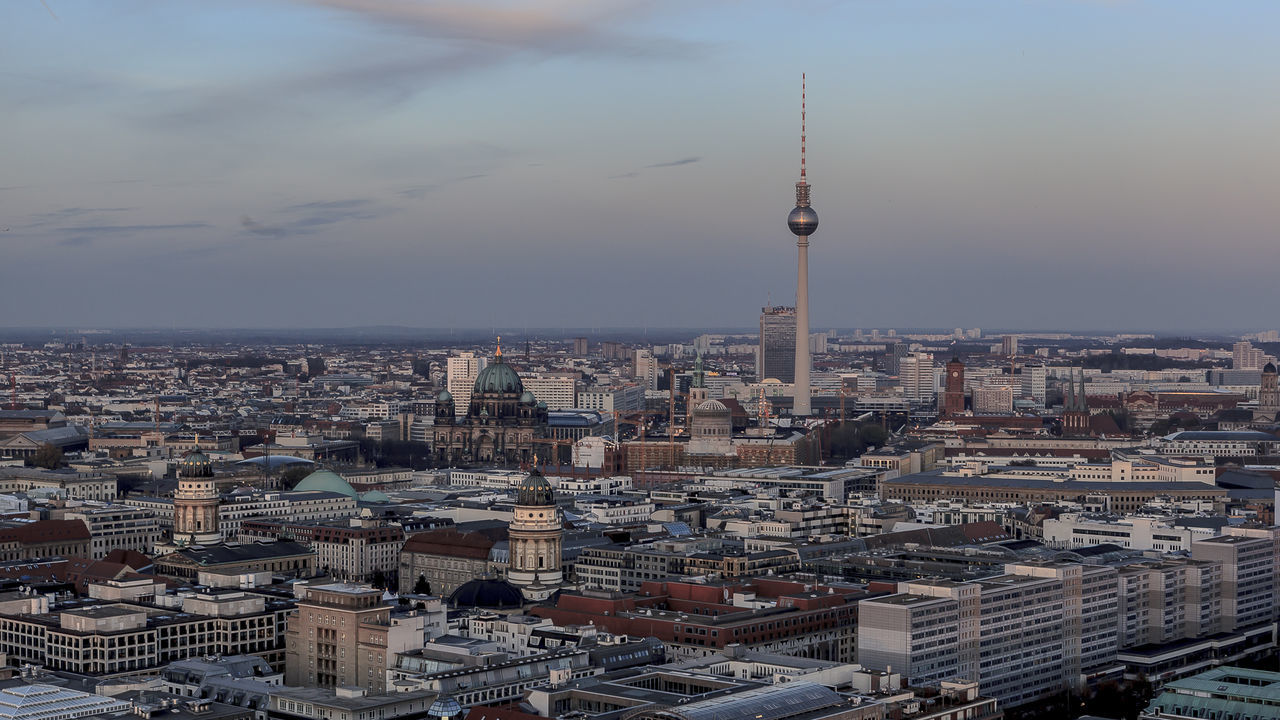 Aerial view of cityscape