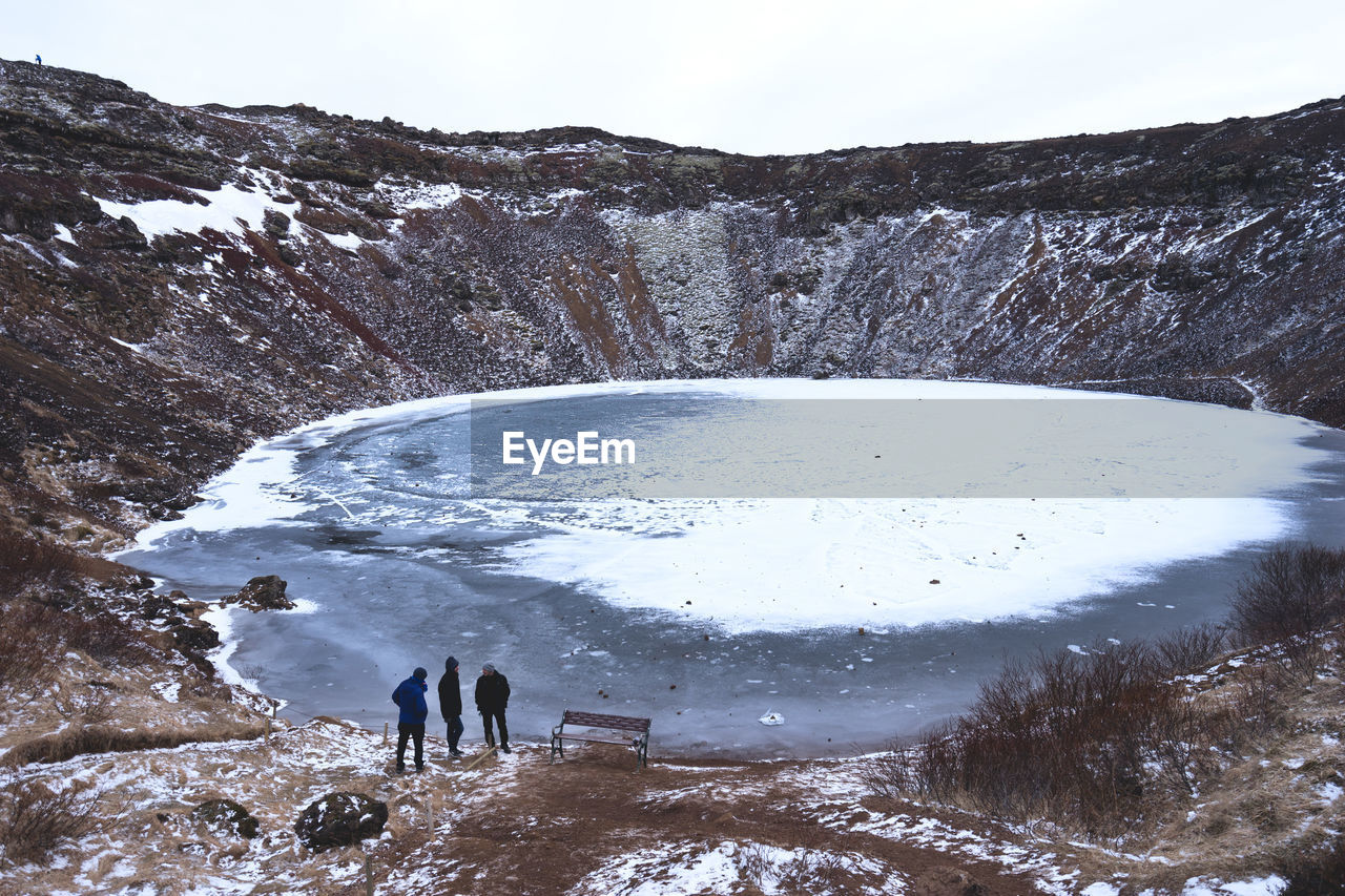 Frozen lake