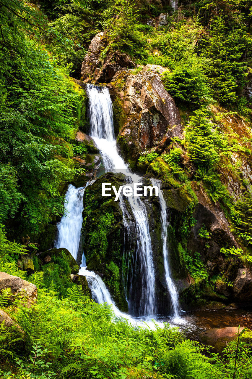 Cascade waterfalls in triberg, schwarzwald. travel in germany.