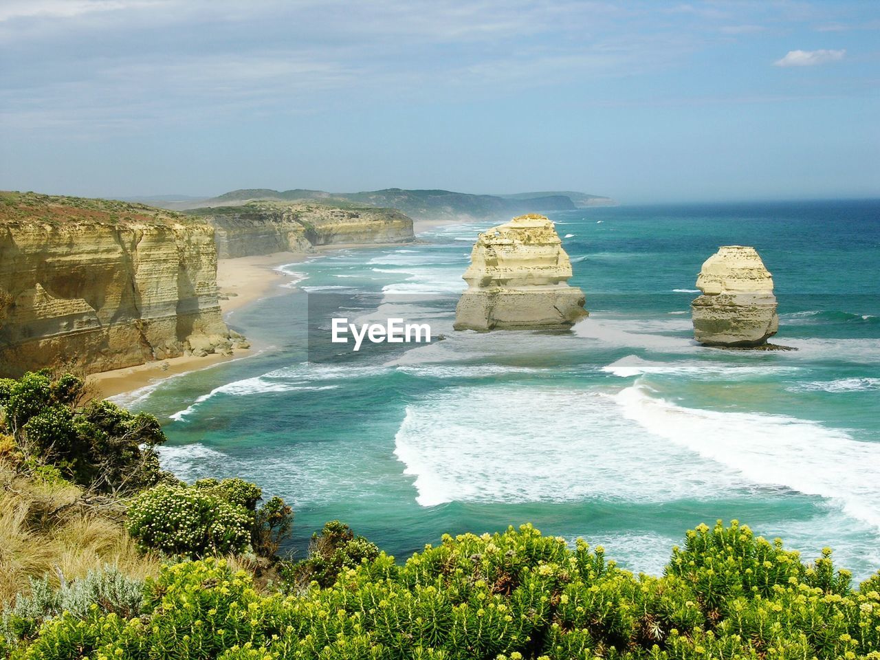 Scenic view of the twelve apostles