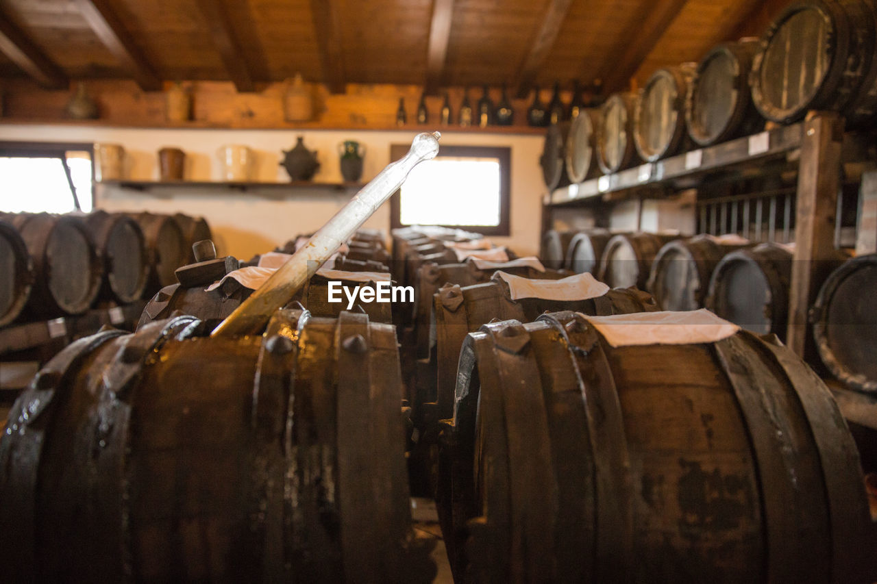 VIEW OF WINE BOTTLES IN KITCHEN