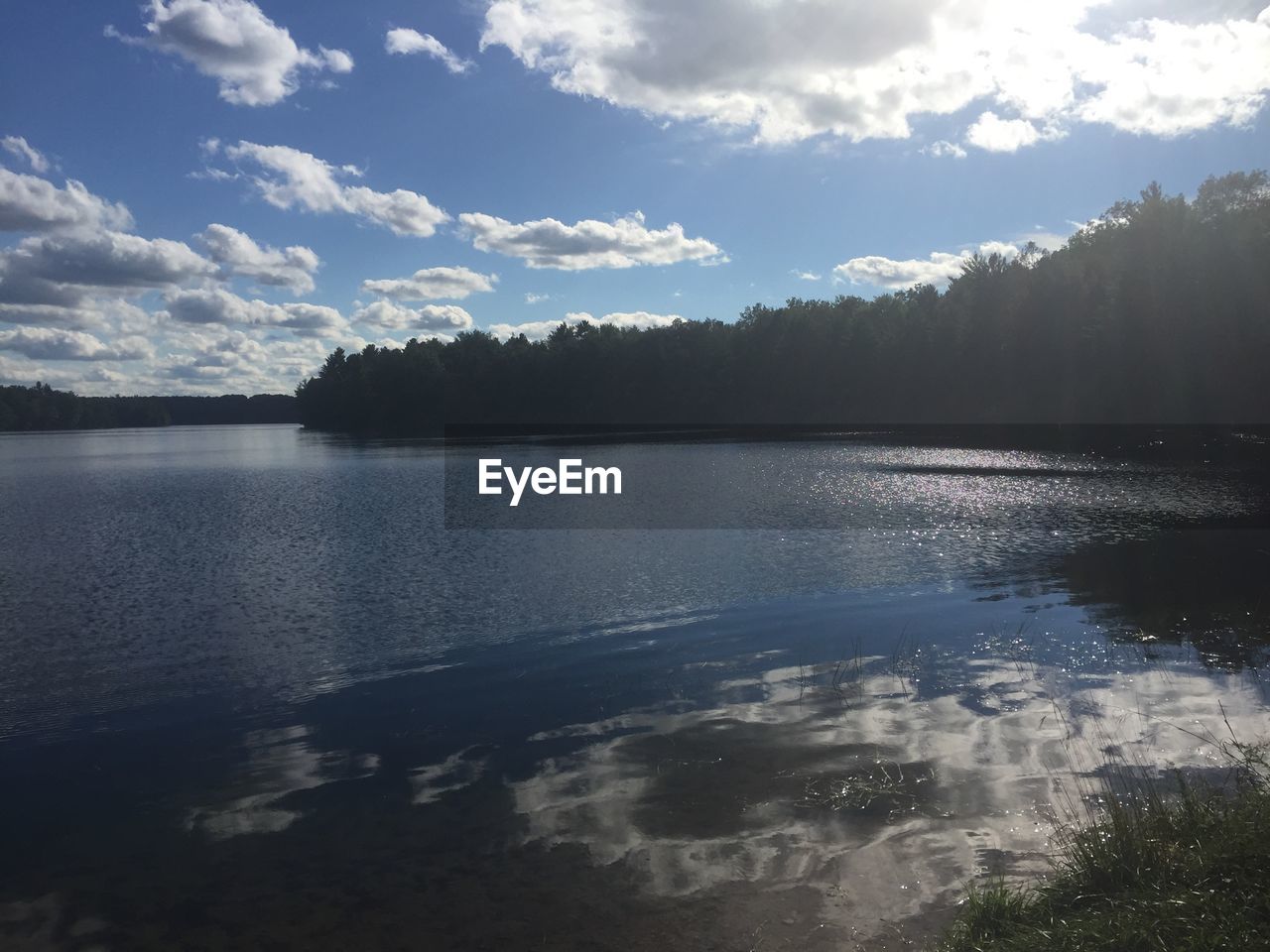 IDYLLIC SHOT OF LAKE AGAINST SKY