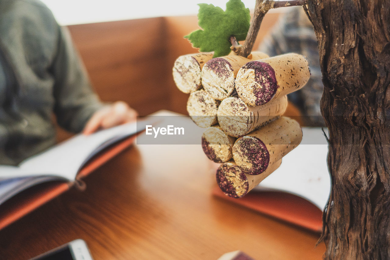 CLOSE-UP OF HUMAN HAND HOLDING BOOK