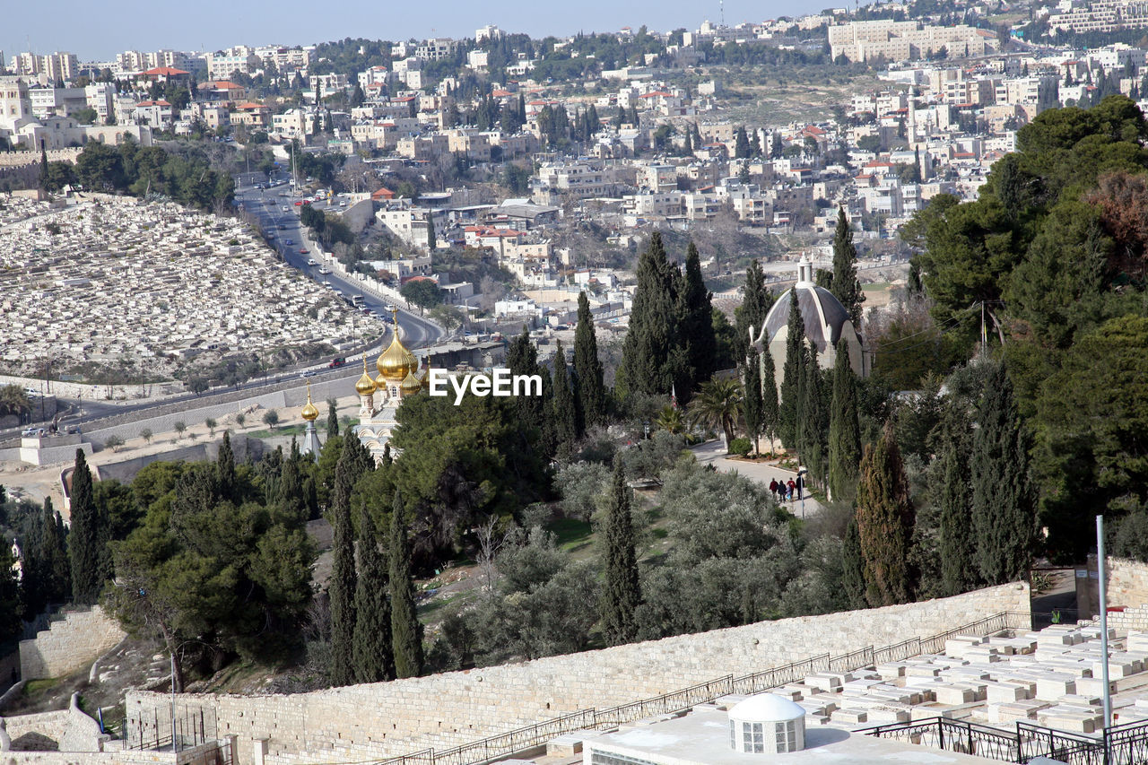 Russian church st. mary magdalene, mount of olives, jerusalem