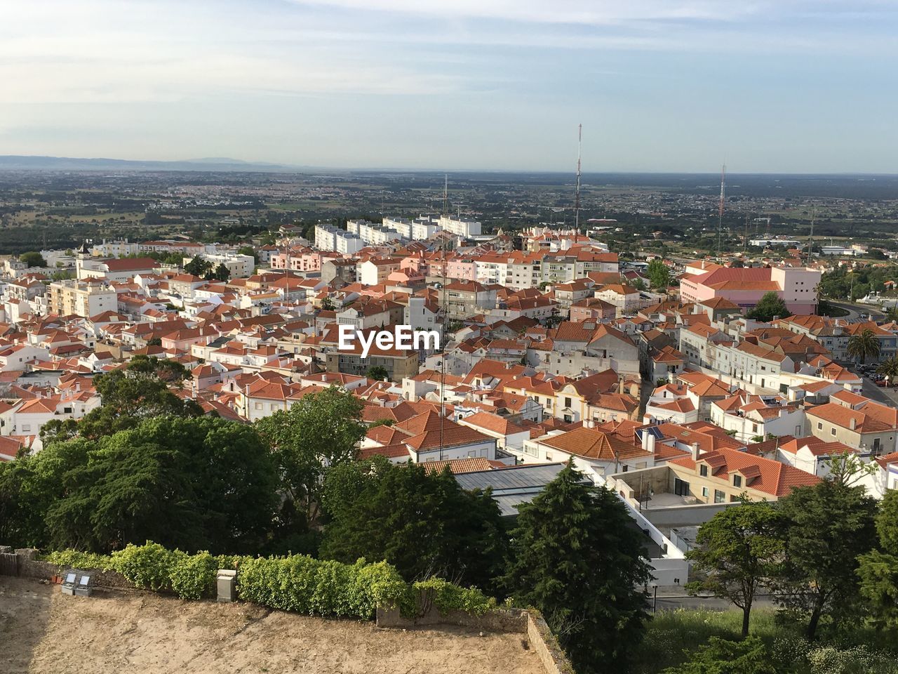 HIGH ANGLE VIEW OF TOWNSCAPE