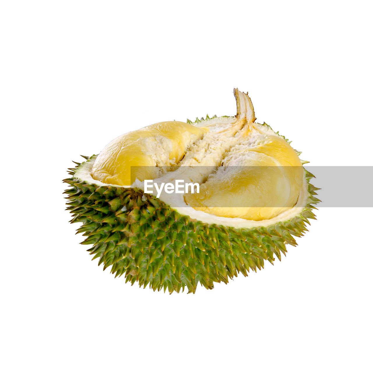 CLOSE-UP OF LEMON SLICE AGAINST WHITE BACKGROUND