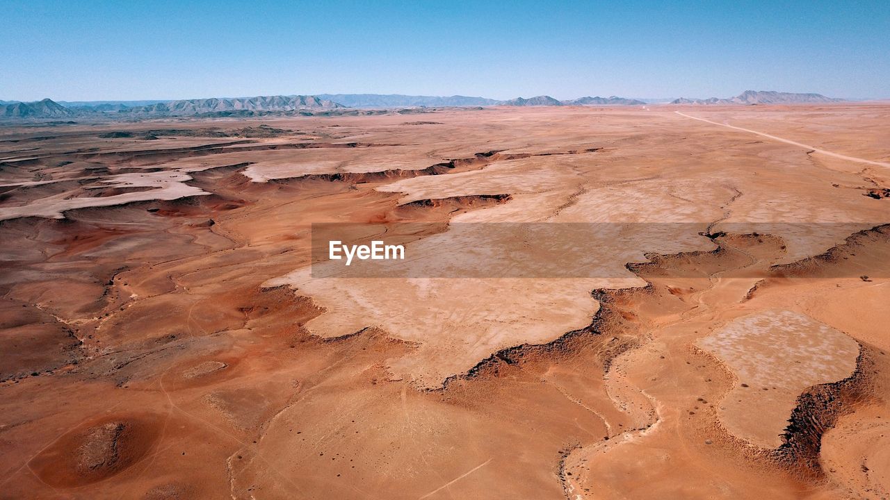 Scenic view of desert against sky