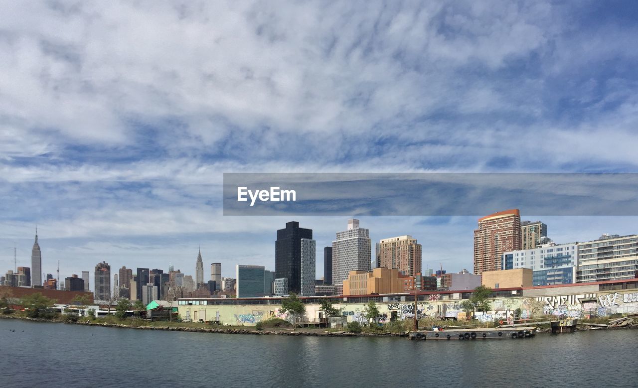 Buildings seen from newtown creek