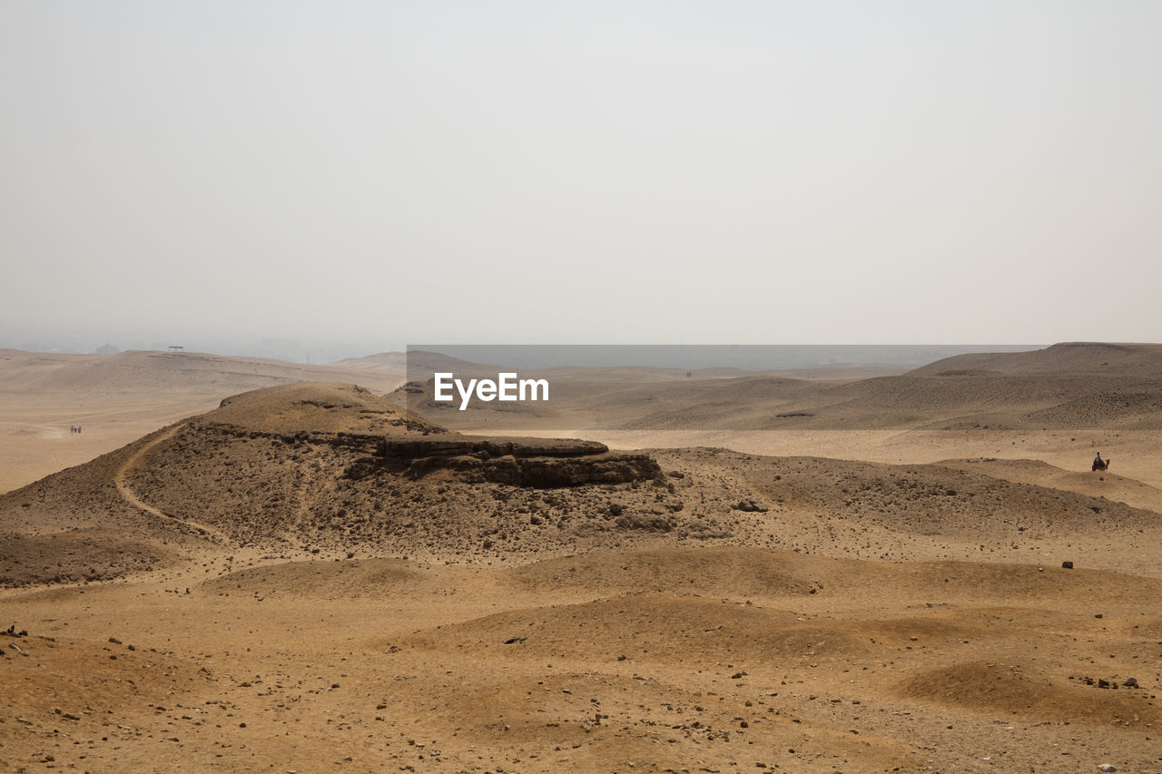 DESERT AGAINST CLEAR SKY