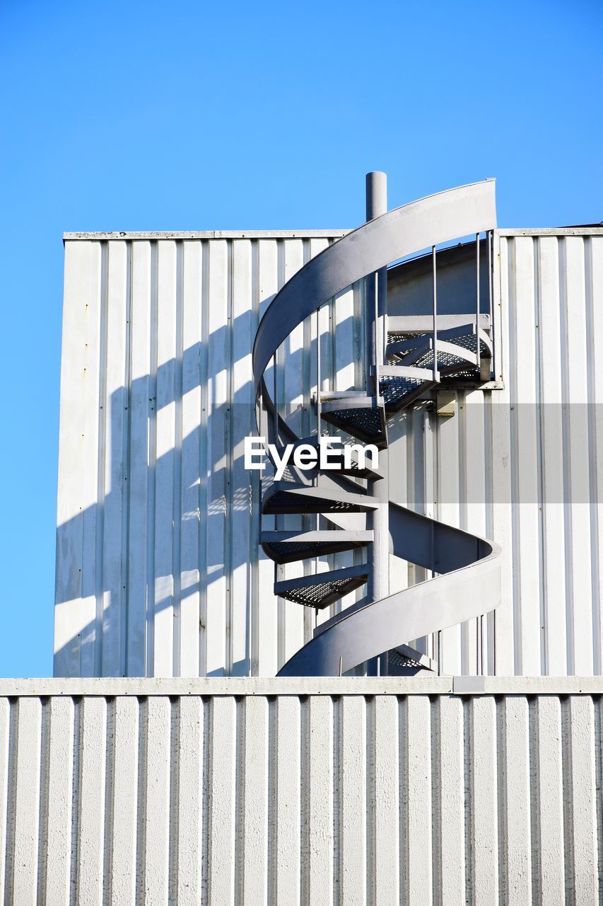 Low angle view of building against clear sky