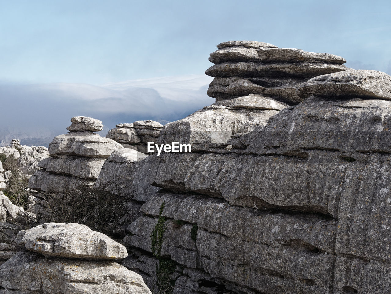 STACK OF ROCKS ON MOUNTAIN