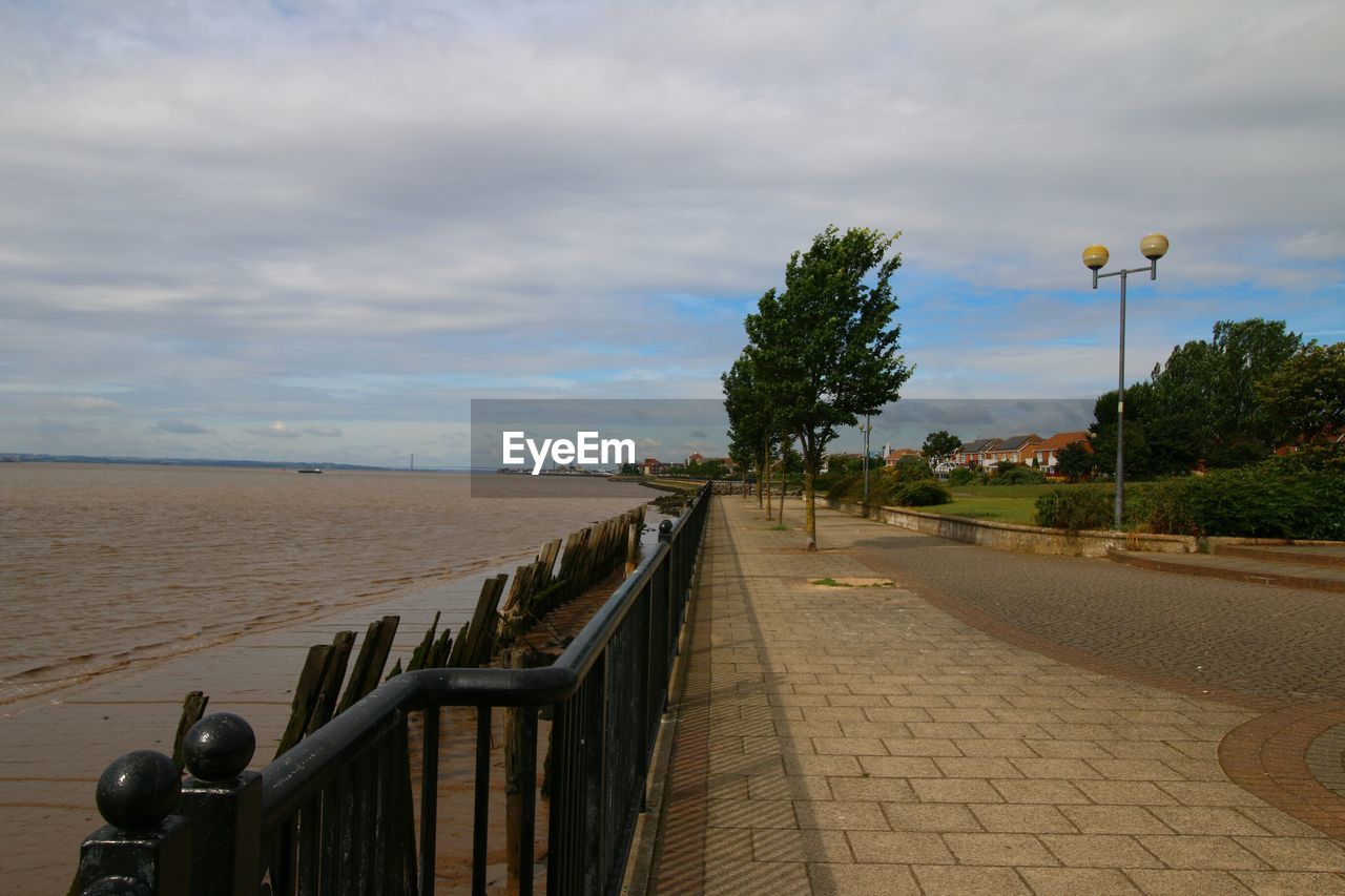 VIEW OF SEA AGAINST CLOUDY SKY