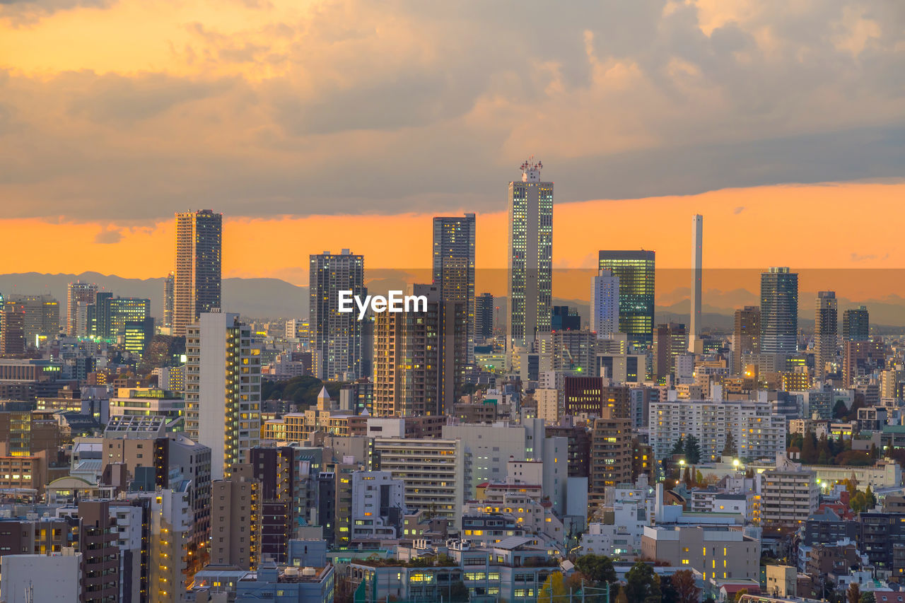 Aerial view of cityscape