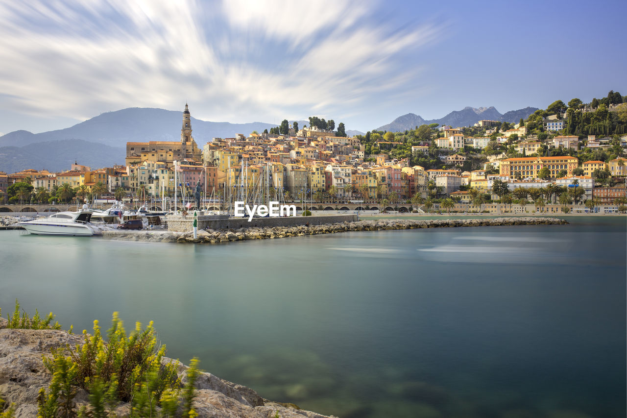 View of city at waterfront