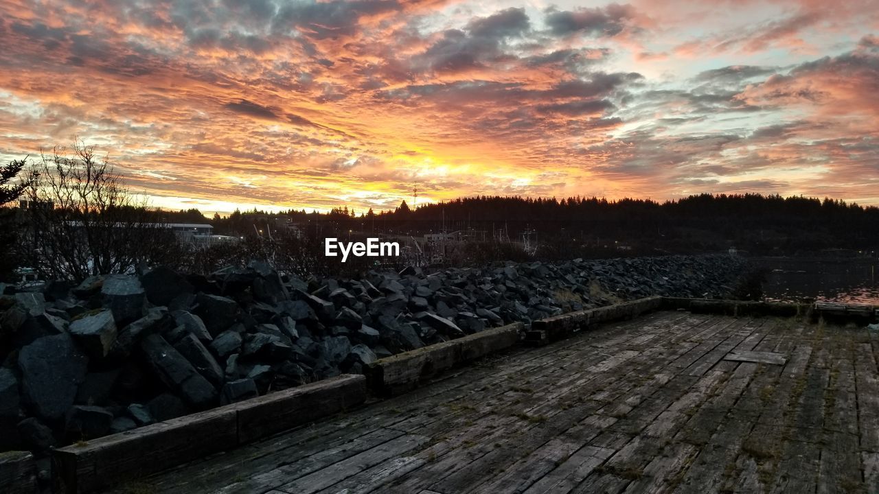 LANDSCAPE AGAINST SKY DURING SUNSET