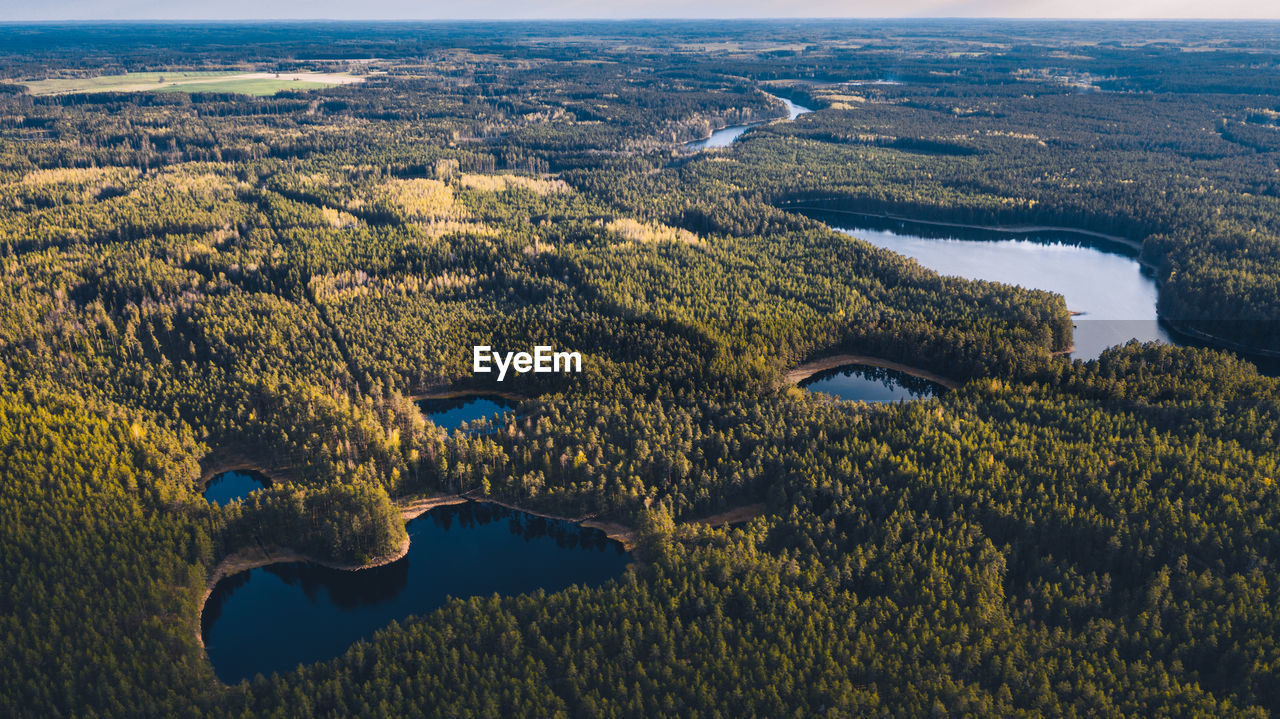 Aerial view of landscape