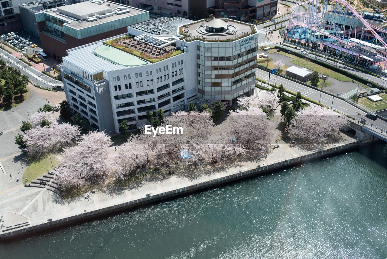 HIGH ANGLE VIEW OF CITY BUILDINGS