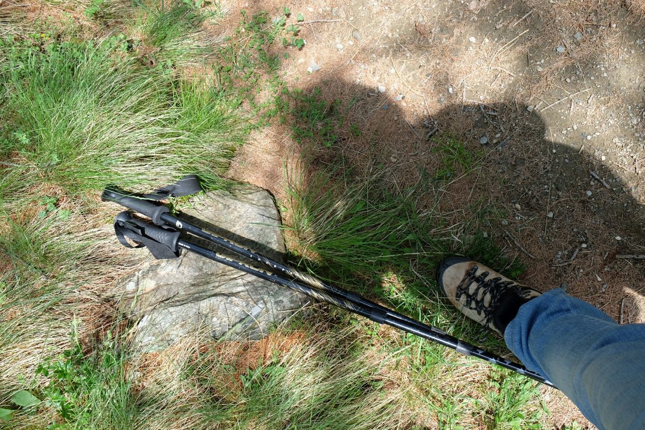 LOW SECTION OF PERSON STANDING ON GRASS