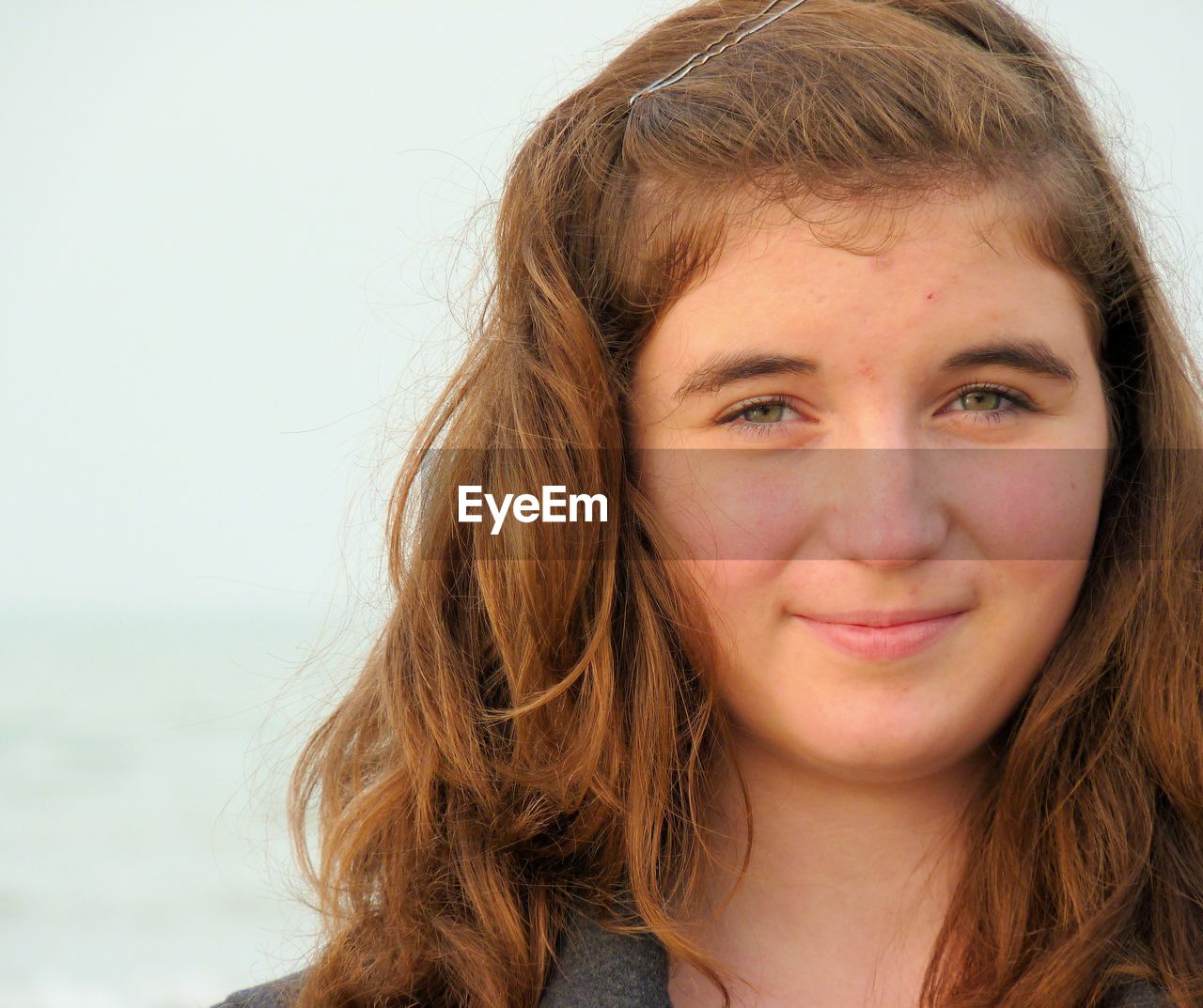 Close-up portrait of teenage girl