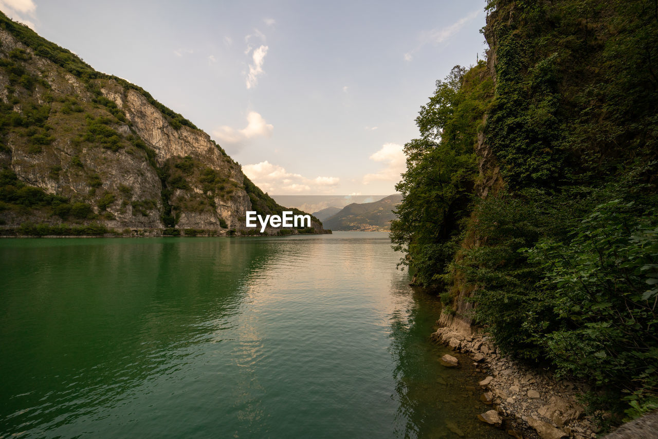 Scenic view of river against sky