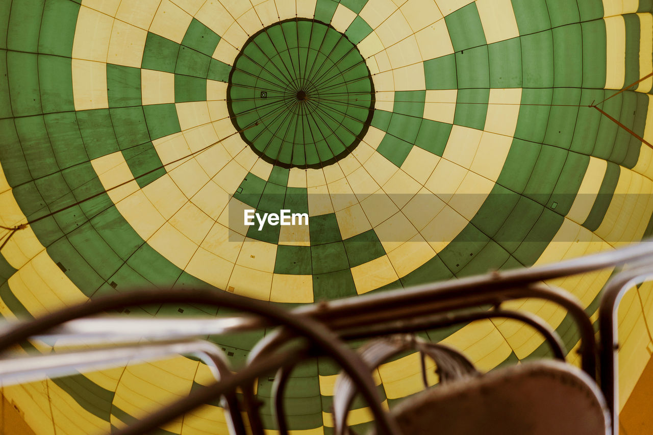 Low angle view of hot air balloon