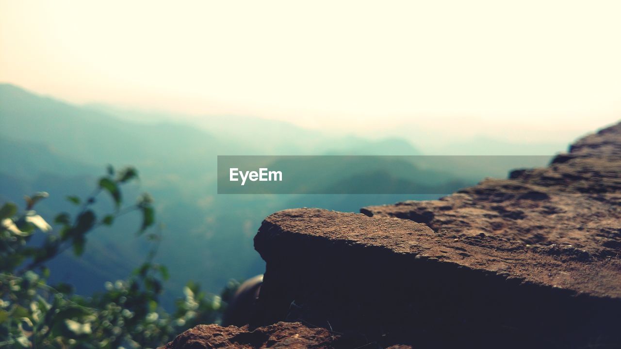 MOUNTAIN AGAINST CLEAR SKY