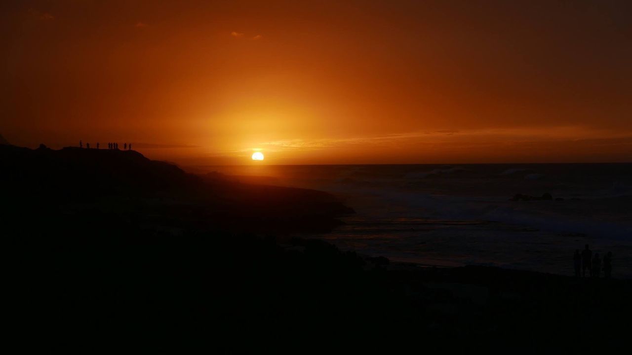 SUNSET OVER SEA