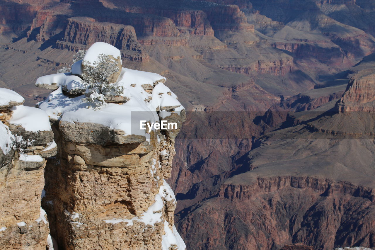 View of rock formations