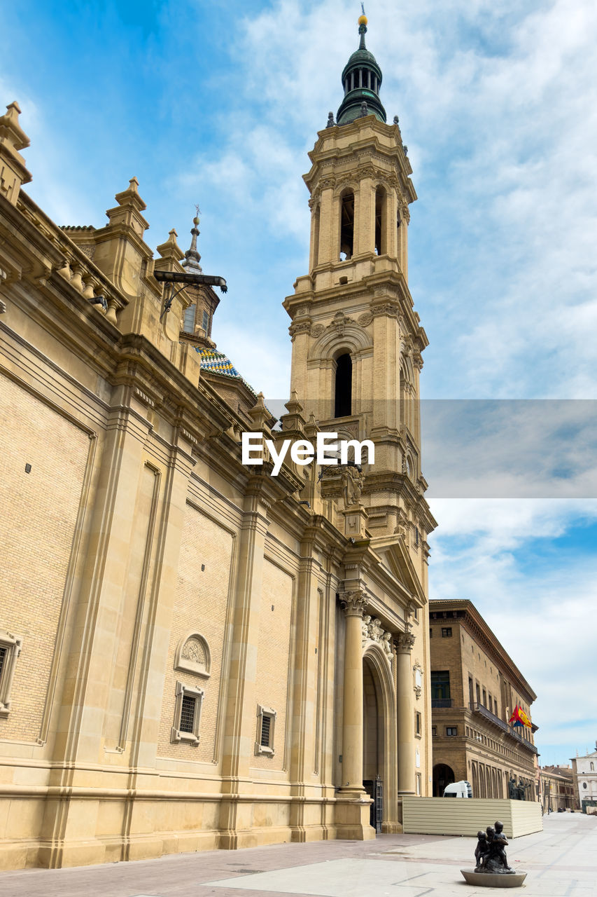 low angle view of church against sky