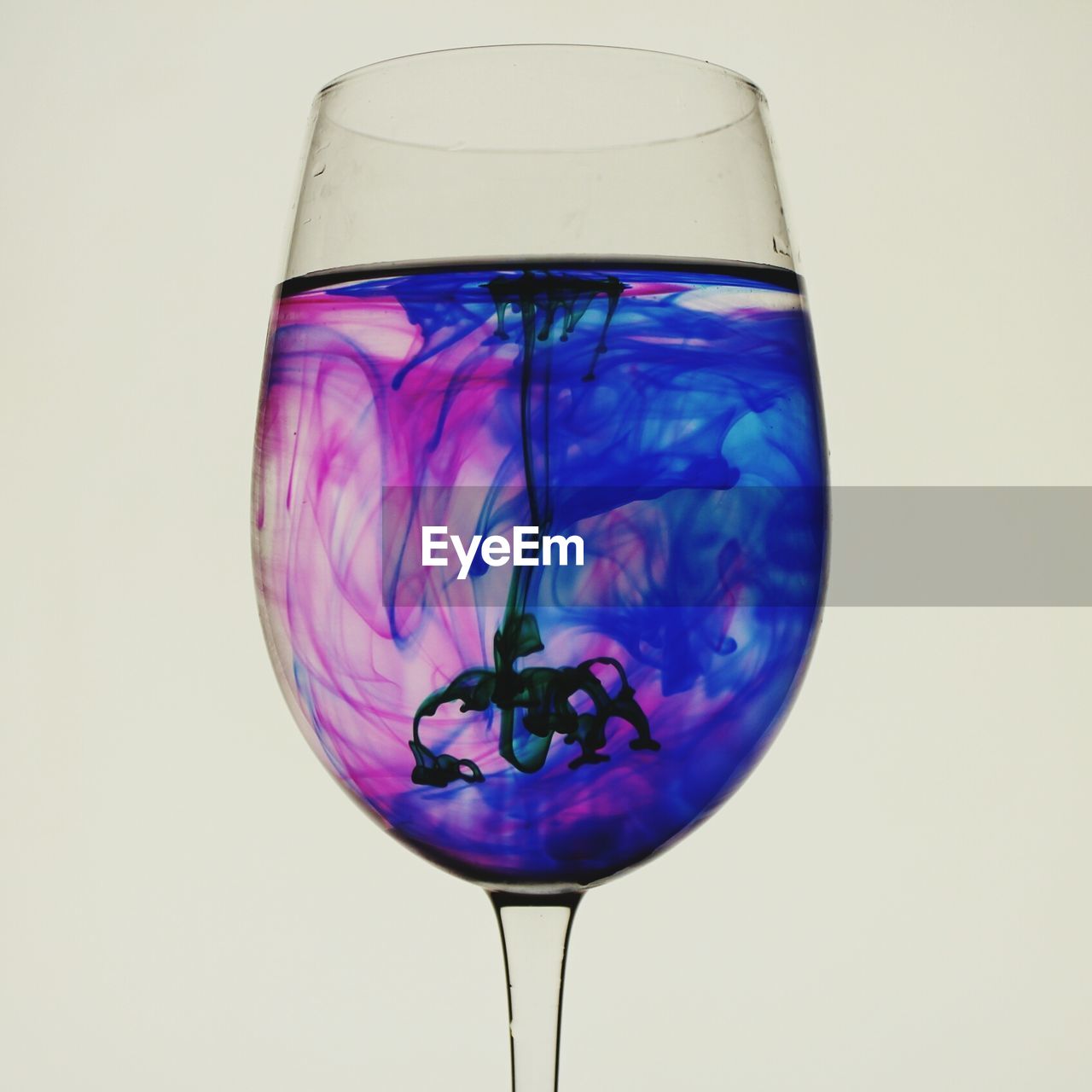 Close-up of colors dissolving in water