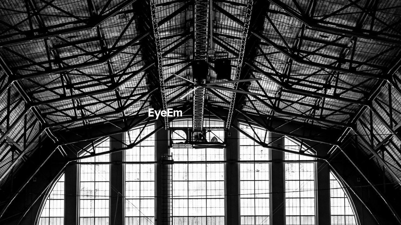 Big industrial building structure in riga, latvia.