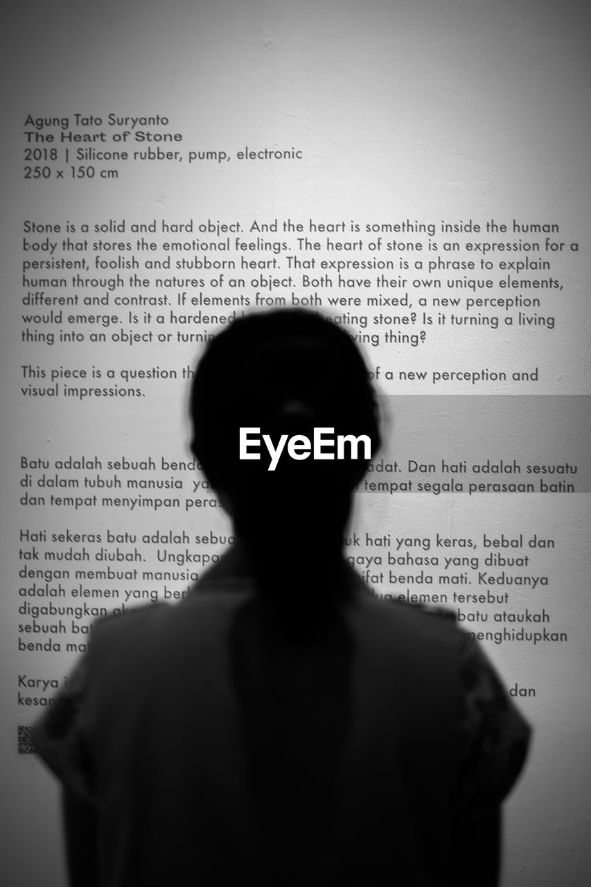 PORTRAIT OF SILHOUETTE MAN WITH TEXT