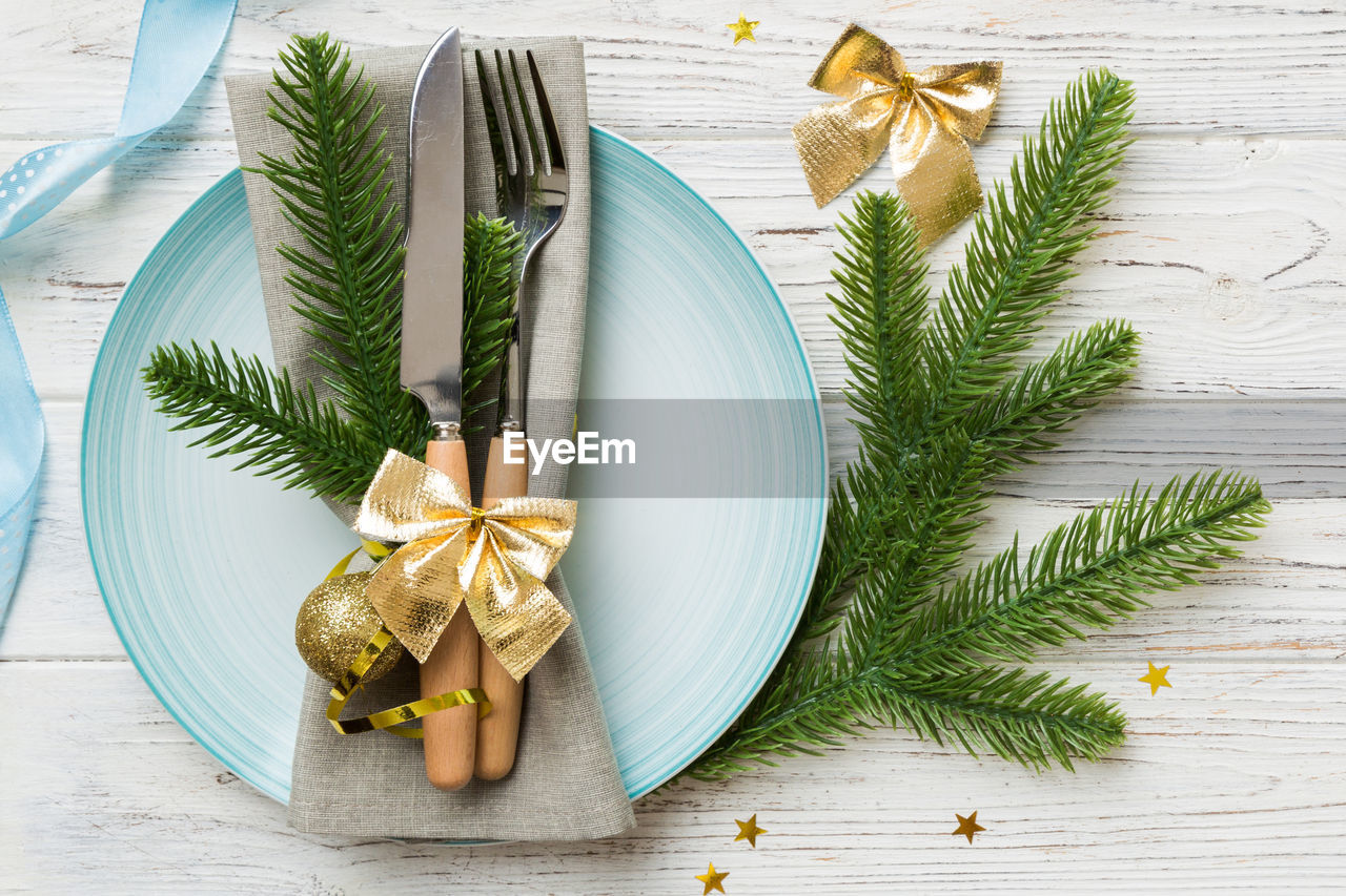 high angle view of vegetables on table