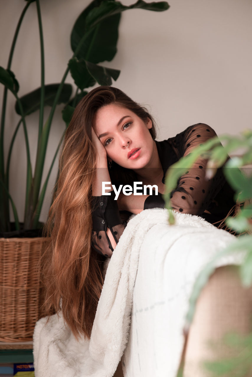 Portrait of beautiful woman