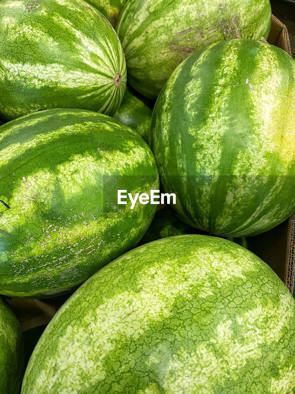 Full frame shot of watermelons  at market stall