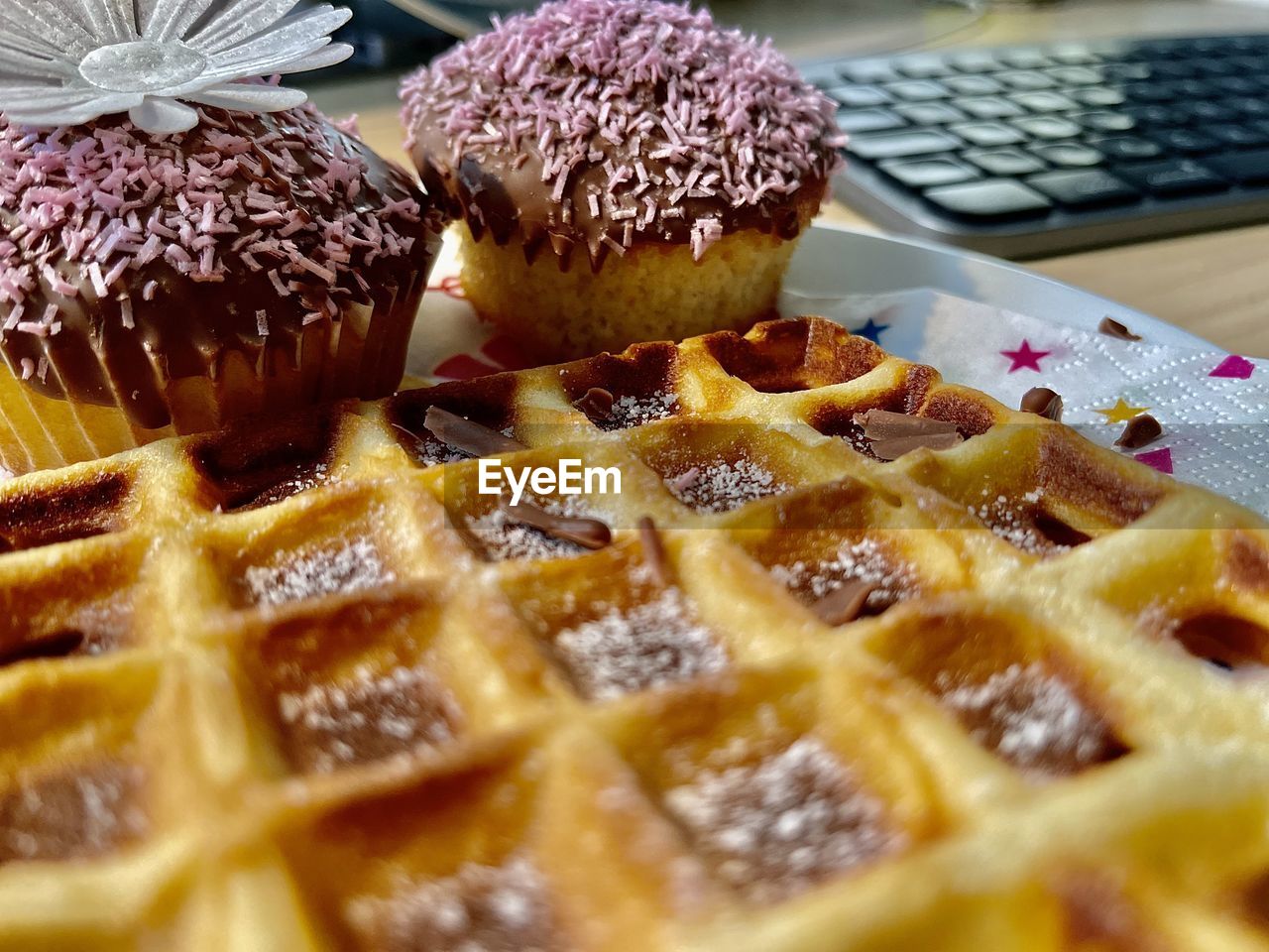 Close-up of cake on table